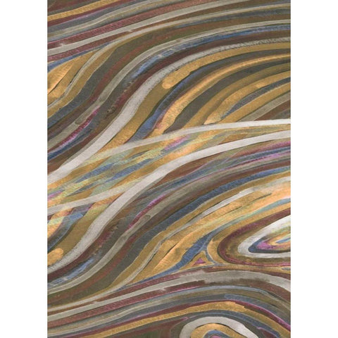 Mineral Overlay II Gold Ornate Wood Framed Art Print with Double Matting by Ludwig, Alicia