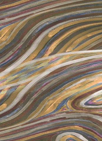 Mineral Overlay II Black Ornate Wood Framed Art Print with Double Matting by Ludwig, Alicia