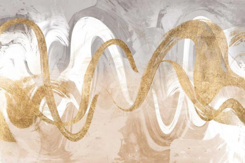 Infinite Swirl I Black Ornate Wood Framed Art Print with Double Matting by Jennifer Goldberger