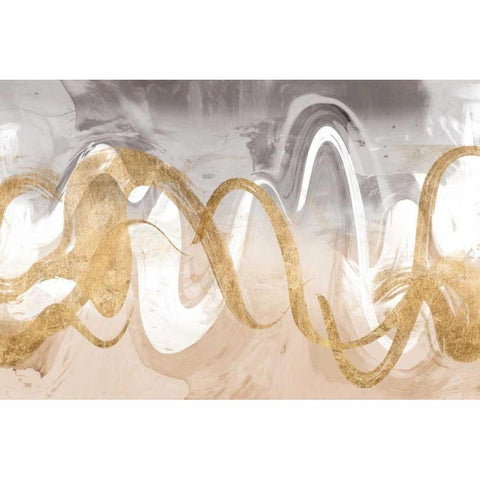 Infinite Swirl II White Modern Wood Framed Art Print by Jennifer Goldberger