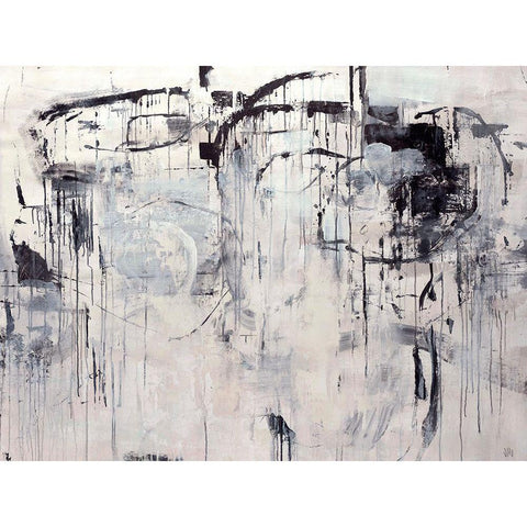 Linear Space White Modern Wood Framed Art Print by Maas, Jodi