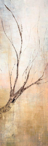 Seasons II White Modern Wood Framed Art Print with Double Matting by Taylor, Kari