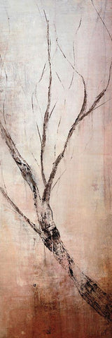 Seasons III White Modern Wood Framed Art Print with Double Matting by Taylor, Kari