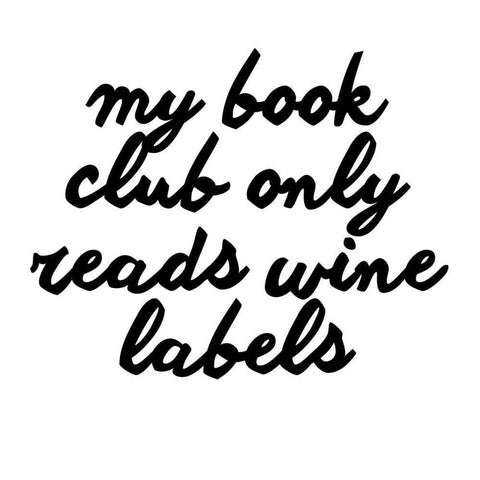 Wine Sentiment VI White Modern Wood Framed Art Print by Hambly, Anna