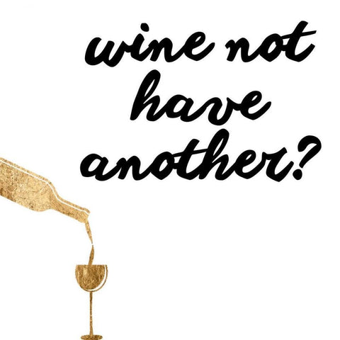 Wine Sentiment VII White Modern Wood Framed Art Print by Hambly, Anna