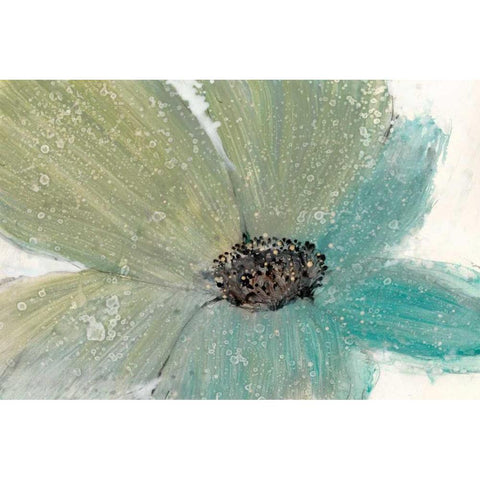 Floral Spirit I Black Modern Wood Framed Art Print with Double Matting by OToole, Tim