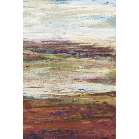 Plum Vista III White Modern Wood Framed Art Print by OToole, Tim