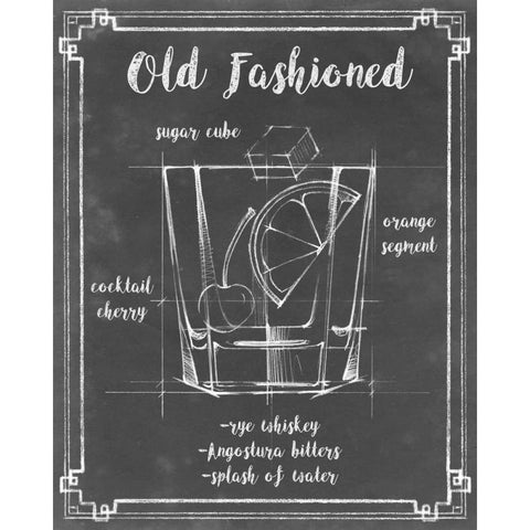 Mixology I Black Modern Wood Framed Art Print by Harper, Ethan