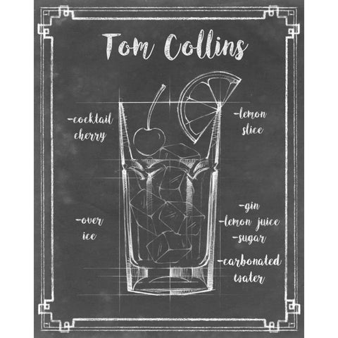 Mixology II Black Modern Wood Framed Art Print by Harper, Ethan