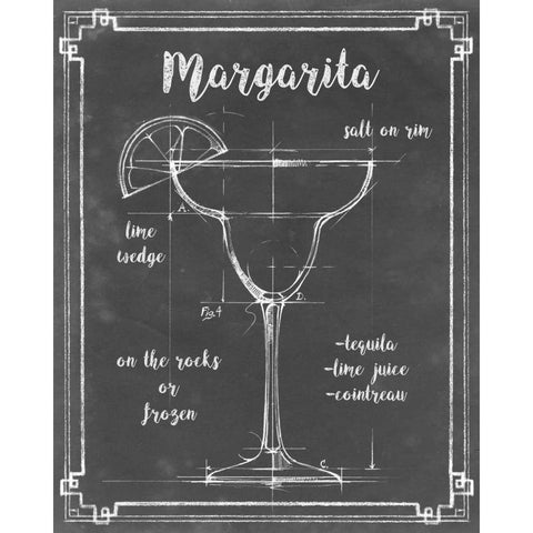 Mixology VI Black Modern Wood Framed Art Print with Double Matting by Harper, Ethan