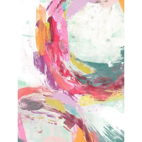 Radiant Festival I Black Modern Wood Framed Art Print by Studio W