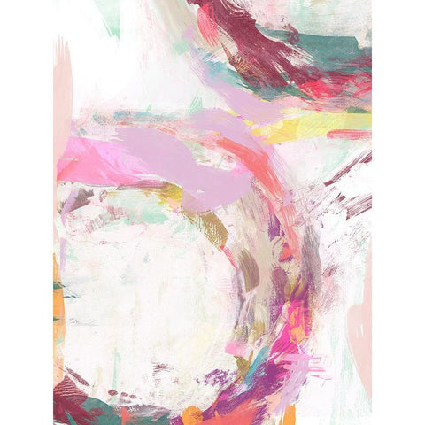 Radiant Festival II White Modern Wood Framed Art Print by Studio W