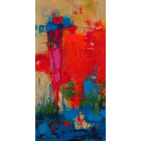 Totem Black Modern Wood Framed Art Print with Double Matting by Bothne, Janet