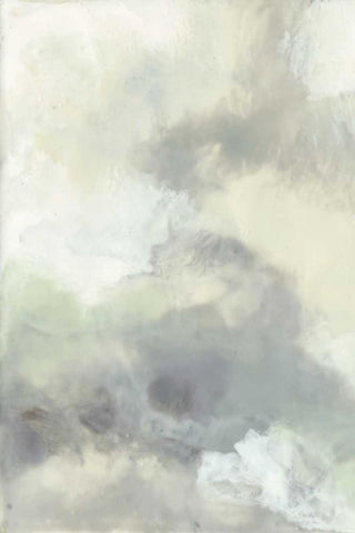 Cloud Impressions I White Modern Wood Framed Art Print with Double Matting by Goldberger, Jennifer