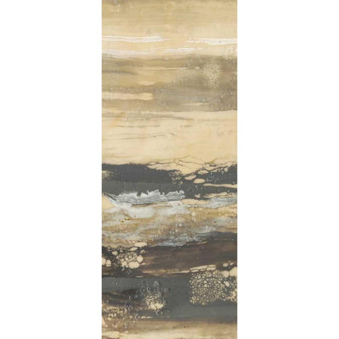 Terre Umber II White Modern Wood Framed Art Print by Goldberger, Jennifer