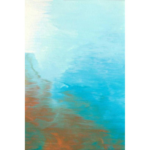 Neptune Sky I Black Modern Wood Framed Art Print with Double Matting by Lam, Vanna