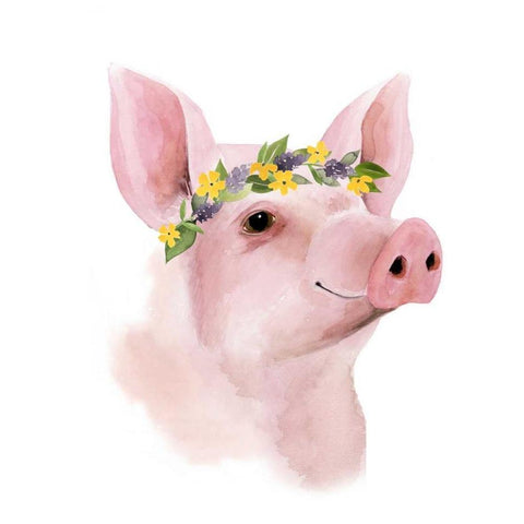 Precious Barnyard III Gold Ornate Wood Framed Art Print with Double Matting by Popp, Grace