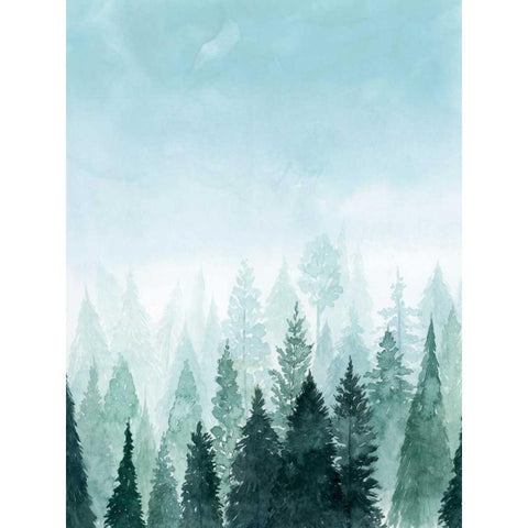 Into the Trees I White Modern Wood Framed Art Print by Popp, Grace