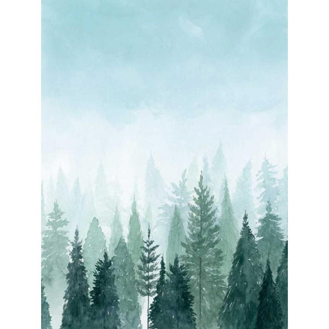 Into the Trees II Black Modern Wood Framed Art Print with Double Matting by Popp, Grace