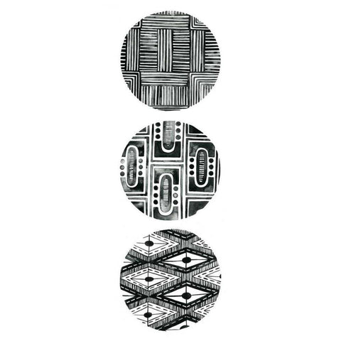 Tribal Pattern IV Gold Ornate Wood Framed Art Print with Double Matting by Popp, Grace