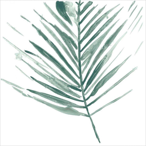 Verdant Impressions II White Modern Wood Framed Art Print with Double Matting by Vess, June Erica