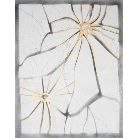 Glass Florets I Black Modern Wood Framed Art Print by Lam, Vanna