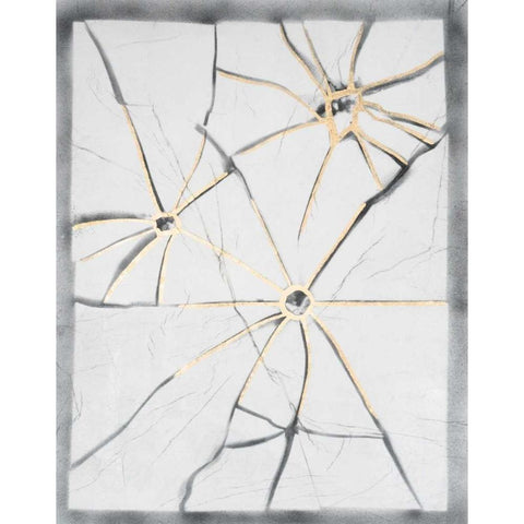 Glass Florets II Gold Ornate Wood Framed Art Print with Double Matting by Lam, Vanna