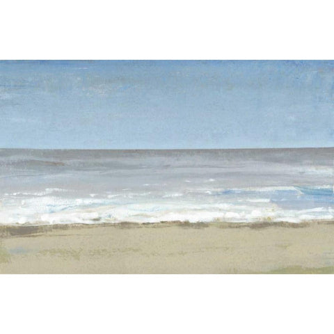 Beach Walking Day II Gold Ornate Wood Framed Art Print with Double Matting by OToole, Tim