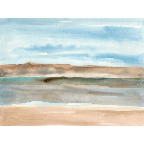 Plein Air Riverscape I Black Modern Wood Framed Art Print by Ludwig, Alicia