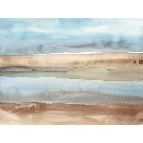 Plein Air Riverscape II Black Modern Wood Framed Art Print by Ludwig, Alicia