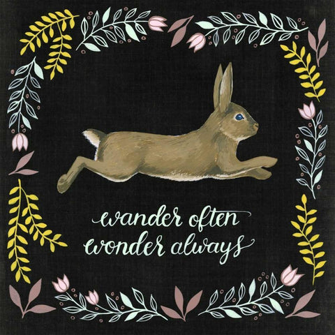 Woodland Adventure I Black Modern Wood Framed Art Print by Popp, Grace