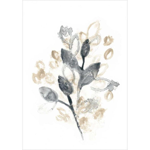 Bronze Bouquet II White Modern Wood Framed Art Print by Vess, June Erica