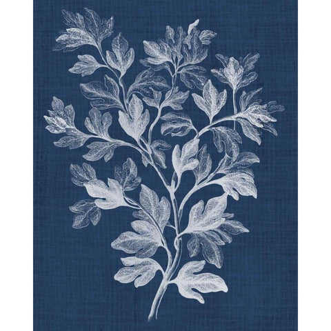 Foliage Chintz I White Modern Wood Framed Art Print by Vision Studio