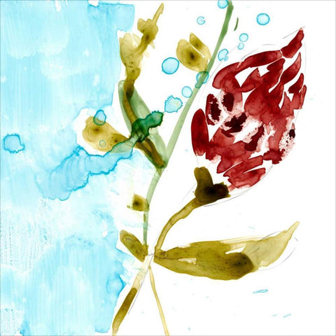 Tropical Display VII White Modern Wood Framed Art Print by Goldberger, Jennifer