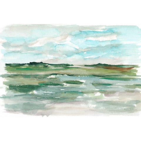 Impressionist View III White Modern Wood Framed Art Print by Harper, Ethan