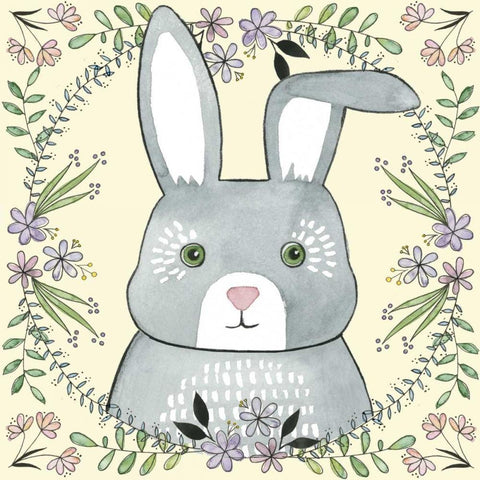 Wild Child III White Modern Wood Framed Art Print by Popp, Grace