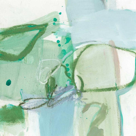 Olive I Black Modern Wood Framed Art Print by Long, Christina