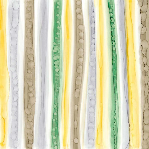 Color Contact II White Modern Wood Framed Art Print with Double Matting by Stramel, Renee W.