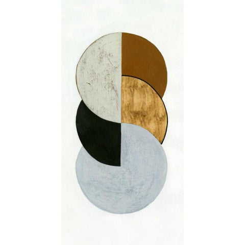 Stacked Coins I Black Modern Wood Framed Art Print with Double Matting by Popp, Grace