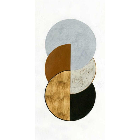 Stacked Coins II Black Modern Wood Framed Art Print with Double Matting by Popp, Grace