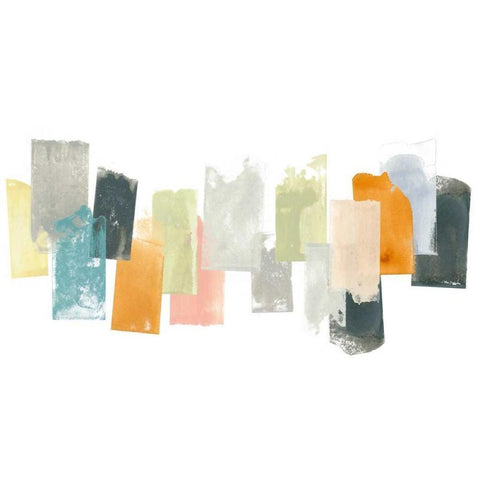 Touchstone II White Modern Wood Framed Art Print by Vess, June Erica