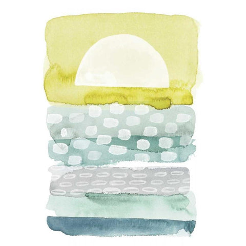 Sunrise Sea II White Modern Wood Framed Art Print by Popp, Grace