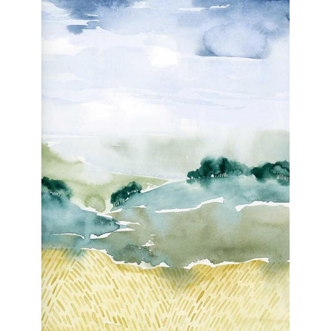 Mountain Vale II Gold Ornate Wood Framed Art Print with Double Matting by Popp, Grace