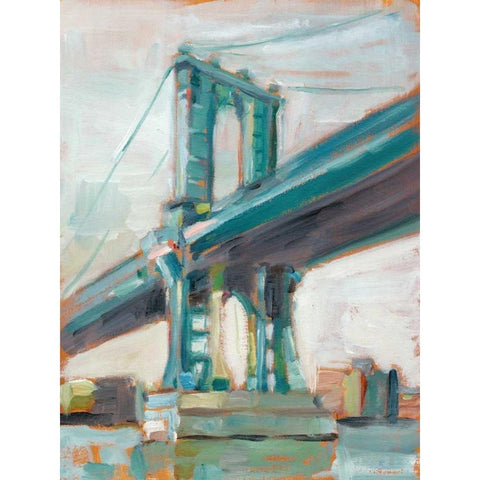 Contemporary Bridge I Black Modern Wood Framed Art Print with Double Matting by Harper, Ethan