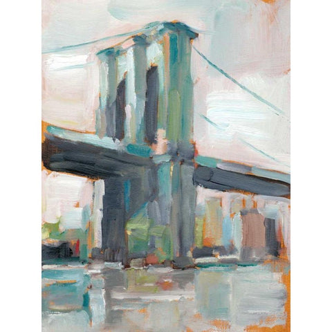 Contemporary Bridge II Black Modern Wood Framed Art Print with Double Matting by Harper, Ethan