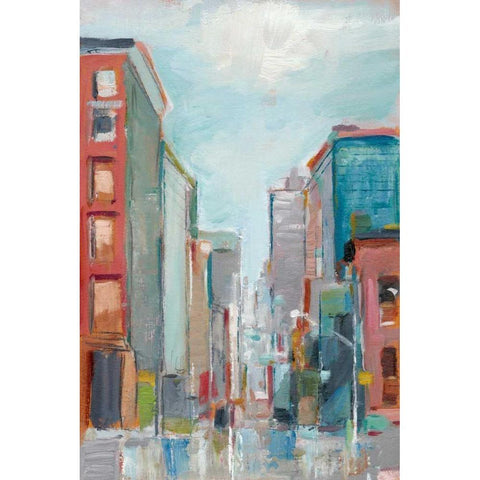 Downtown Contemporary II White Modern Wood Framed Art Print by Harper, Ethan