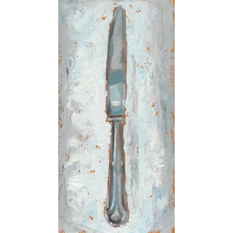 Impressionist Flatware III Black Modern Wood Framed Art Print with Double Matting by Harper, Ethan