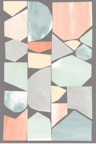 Rodondo I White Modern Wood Framed Art Print with Double Matting by Stramel, Renee W.