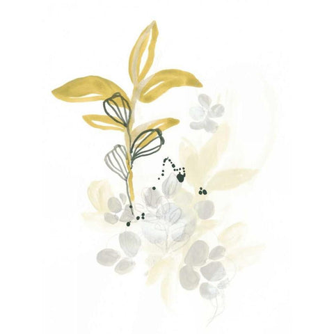 The Minimalist Garden I Gold Ornate Wood Framed Art Print with Double Matting by Vess, June Erica