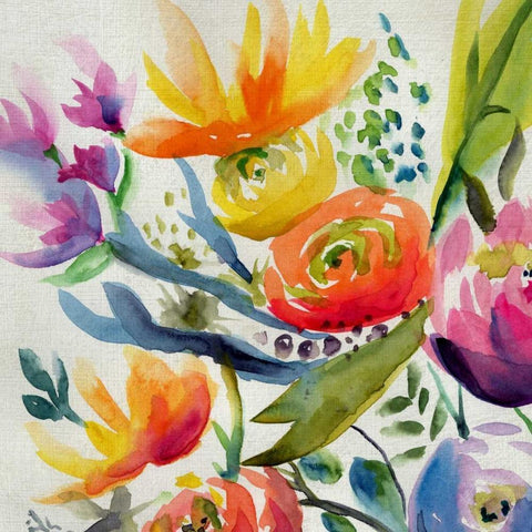 Summer Spectrum IV Black Modern Wood Framed Art Print by Zarris, Chariklia